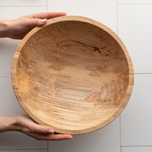 Load image into Gallery viewer, 13 Inch Natural Spalted Maple Bowl
