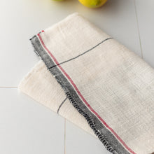 Load image into Gallery viewer, Ramabai Napkins (Set of 4) in Off White, Gray, and Red
