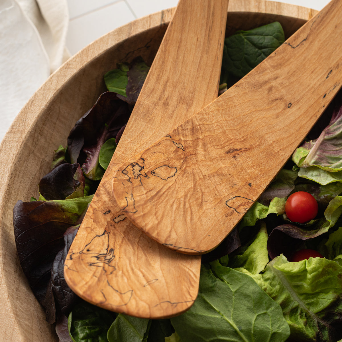 Spencer Peterman's Spalted Salad Tossers Small