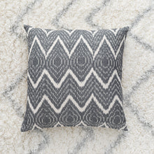 Load image into Gallery viewer, Handloom Cotton Raj Pillow pewter
