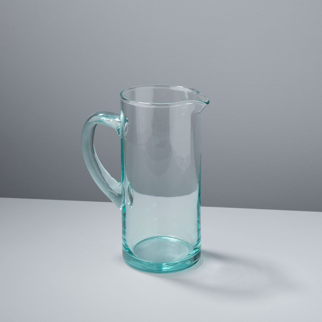 Be Home Premium Recycled Glass Modern Pitcher
