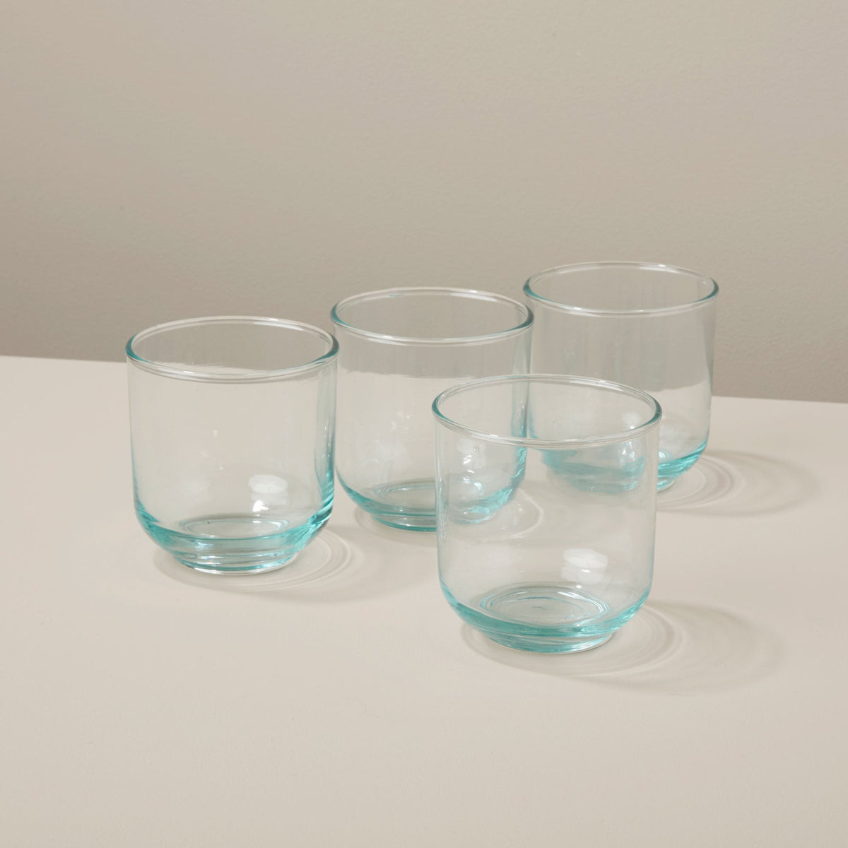 Recycled store glass cups