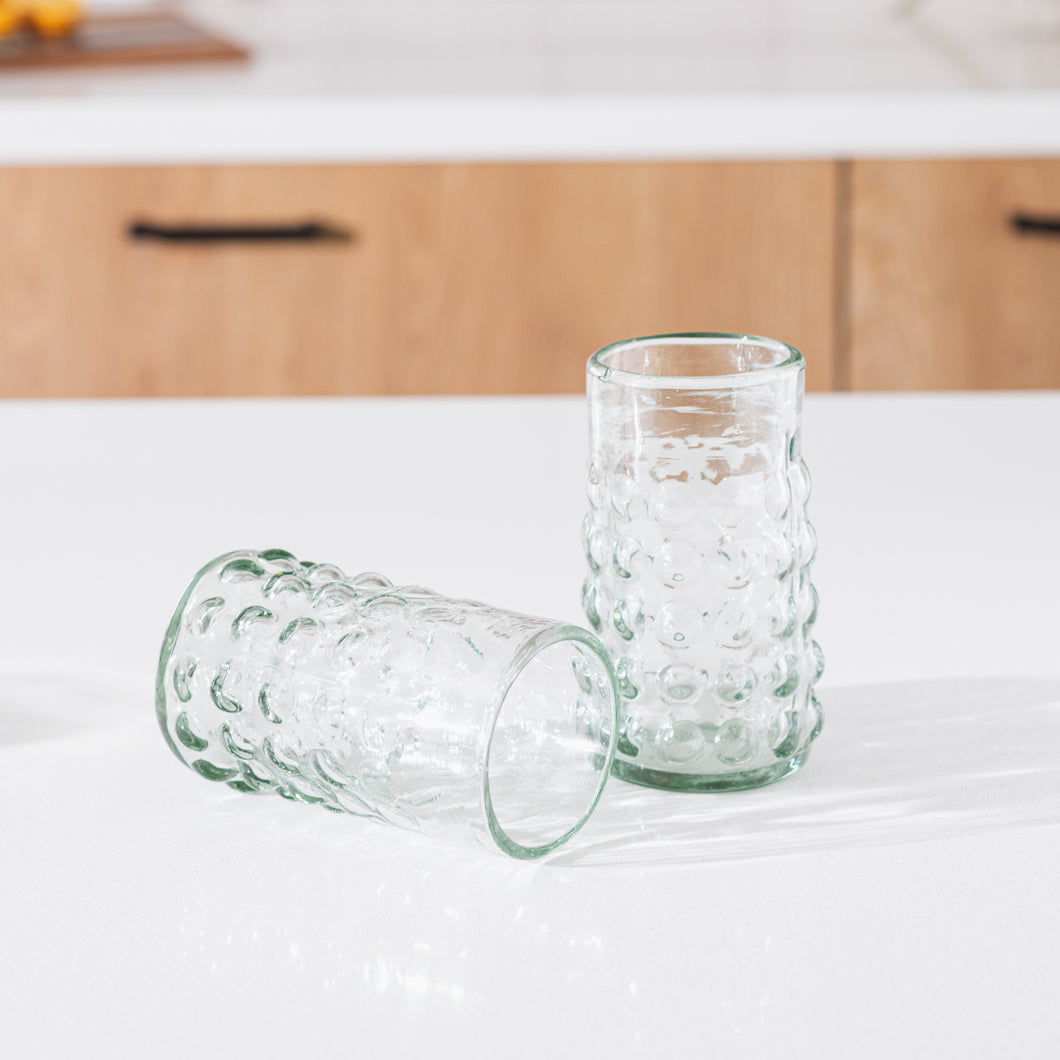 Bubbles Drinking Glasses Clear