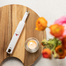 Load image into Gallery viewer, USB Lighter Co. Rechargeable Candle &amp; Grill Lighter - White
