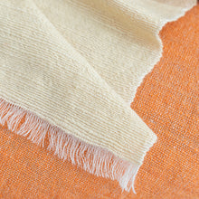 Load image into Gallery viewer, Chestnut Throw Blanket cream/brown,orange, ecoswiss dyes

