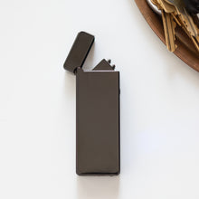 Load image into Gallery viewer, USB Lighter Co. Rechargeable Pocket Lighter  - Black
