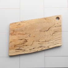 Load image into Gallery viewer, Live Edge Oak or Spalted Maple Cutting Board
