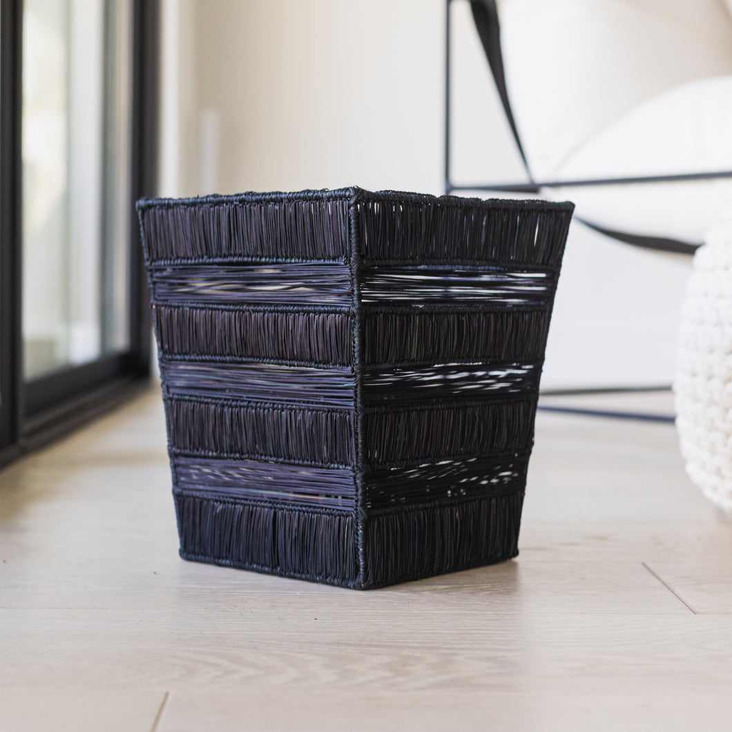 Waste Basket Black Natural