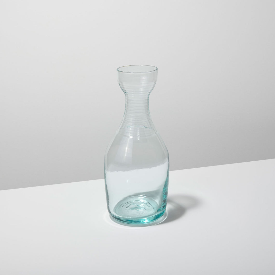 Be Home Premium Recycled Glass Ripple Carafe