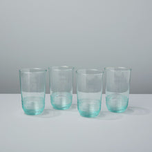 Load image into Gallery viewer, Be Home Premium Recycled Glass Tall Ripple Tumblers (Set of 4)
