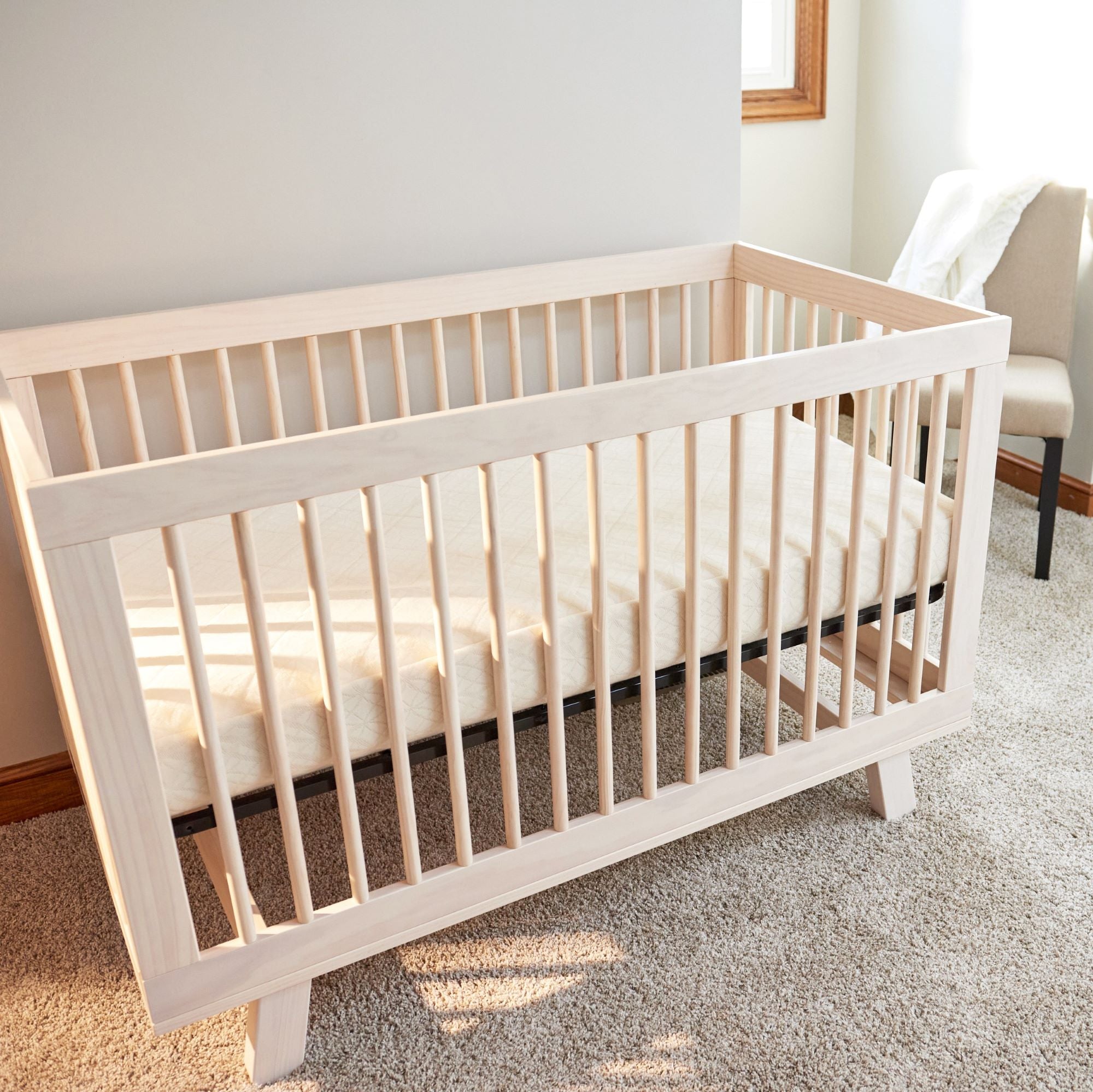 Naturepedic Breathable Ultra Organic Baby Crib Mattress Innerspring Shades of Green