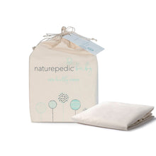 Load image into Gallery viewer, Naturepedic Organic Waterproof Crib Mattress Protector - Fitted
